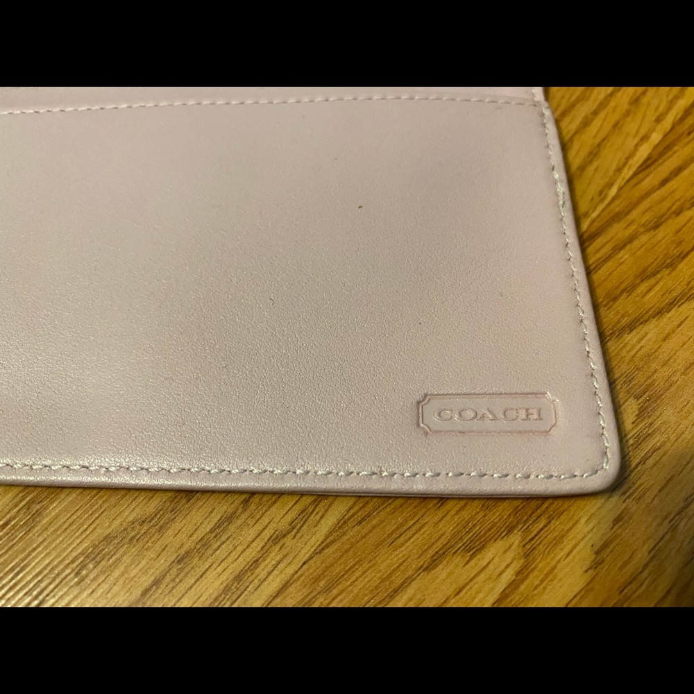 Light pink coach wallet